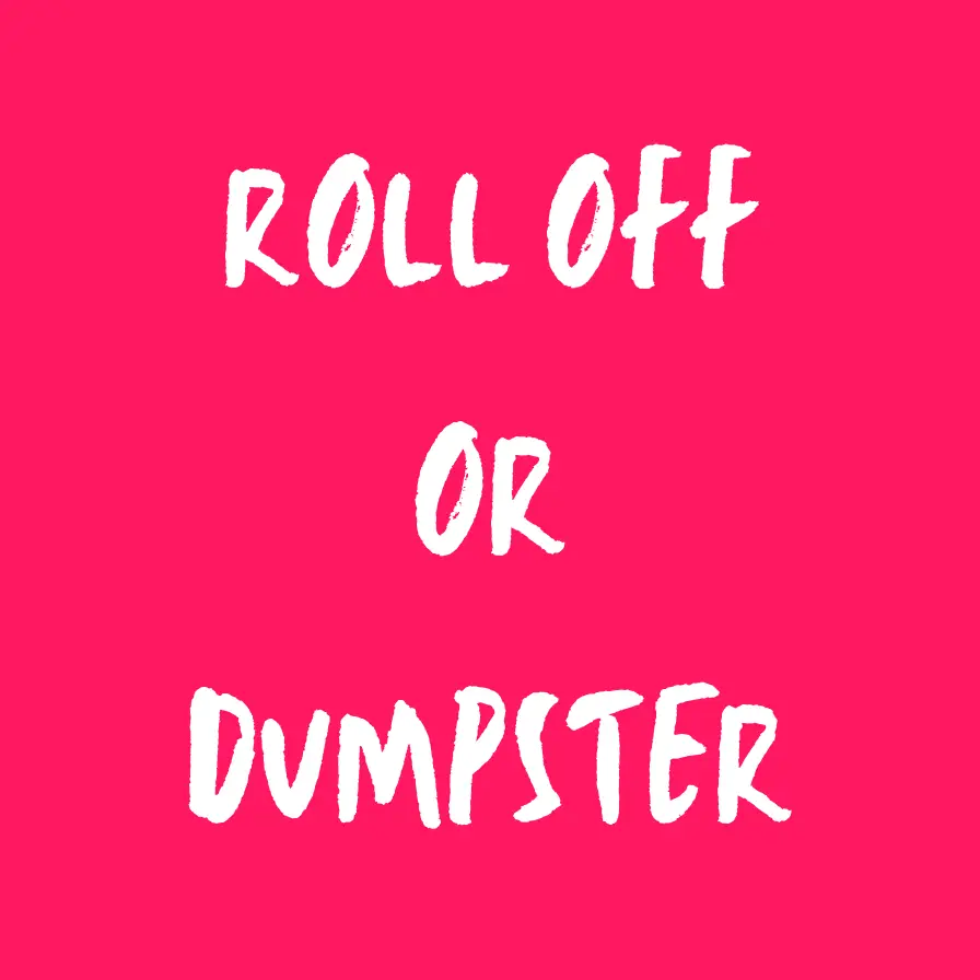 Select a roll off or a dumpster and we deliver it to your home in Wichita KS