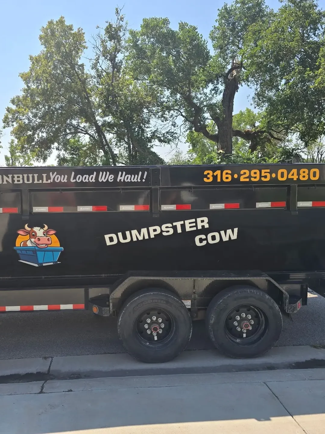 Dumpster Cow of Wichita KS You Load We Haul Dumpster Rental Wichita KS 2