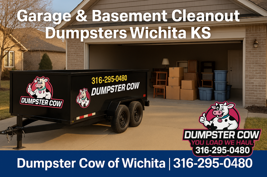 Dumpster Cow Garage Cleanout blog