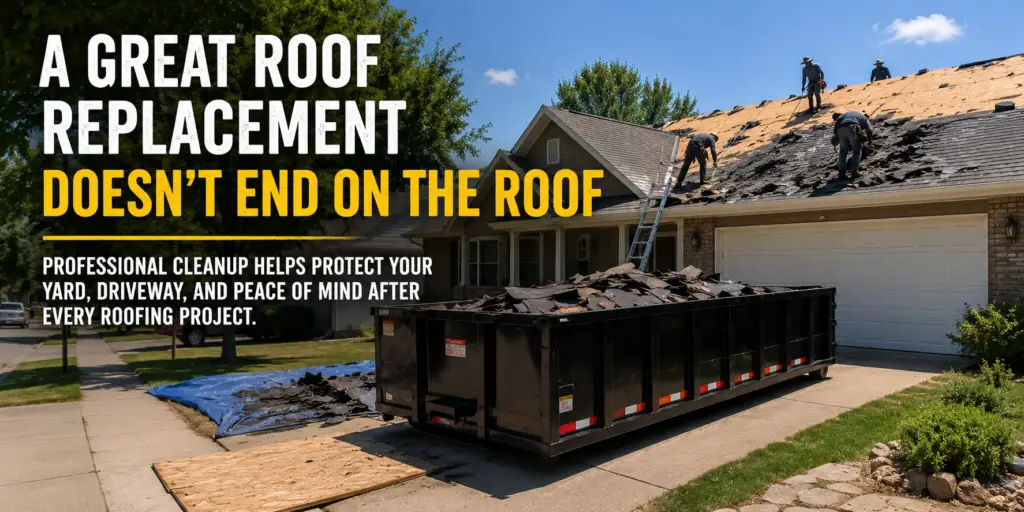 A Great Roof Replacement Project Should Include Dumpster Cow