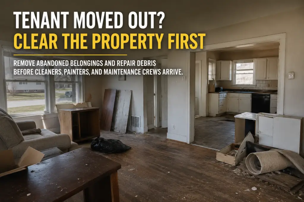 Tenant Moved Out? Clear the Wichita Rental Before Repairs Begin